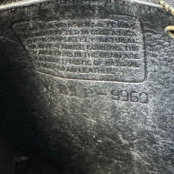 Vintage coach small daypack backpack style 9960 black leather retro y2k turnlock - Picture 12 of 12